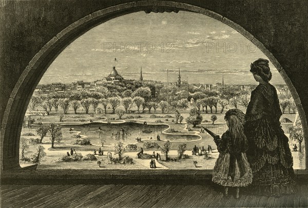 'View from Steeple of Arlington-Street Church', 1874.  Creator: John Douglas Woodward.