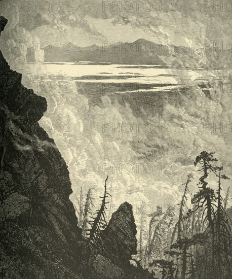 'Glimpse of Lake Champlain, from Summit', 1874. Creator: W. J. Linton.