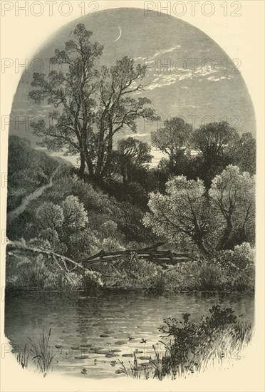 'Banks of the Housatonic, at Pittsfield', 1874.  Creator: Frederick William Quartley.