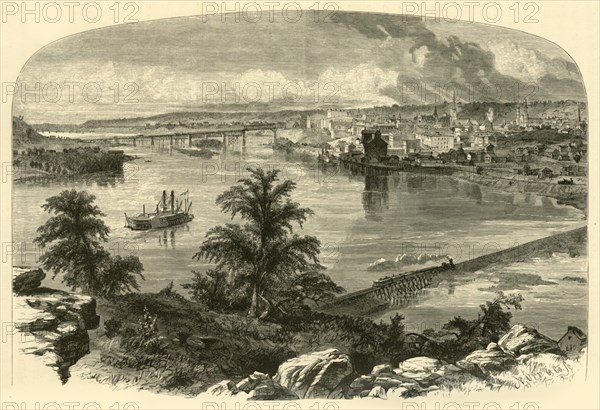 'St. Paul, from Dayton's Bluff', 1874.  Creator: Nathaniel Orr.