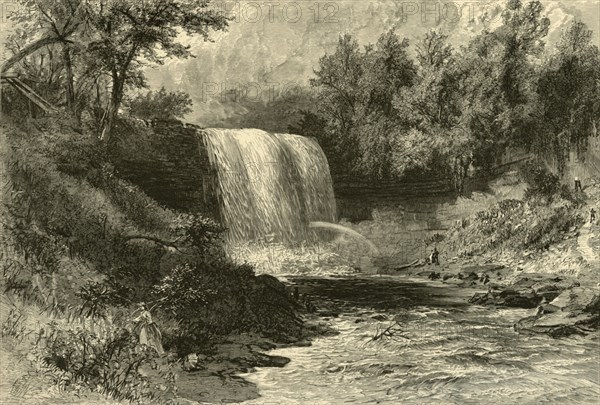 'Falls of Minnehaha', 1874.  Creator: Alfred Waud.