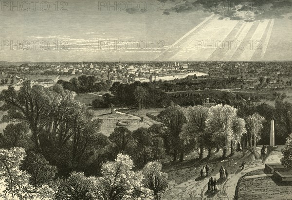 'Rochester, from Mount Hope Cemetery', 1874.  Creator: John Filmer.