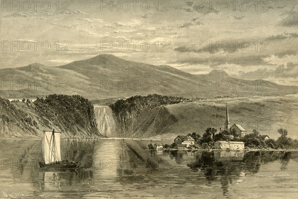 'Falls of Montmorency', 1874. Creator: W. Roberts.