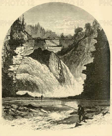 'Birmingham Falls, Ausable Chasm', 1874. Creator: Harry Fenn.