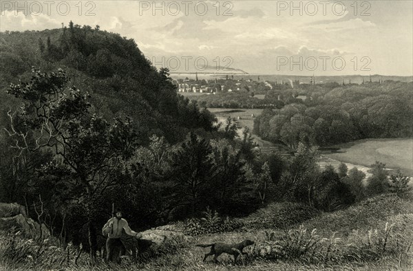 'East Rock, New Haven', 1874. Creator: Samuel Valentine Hunt.