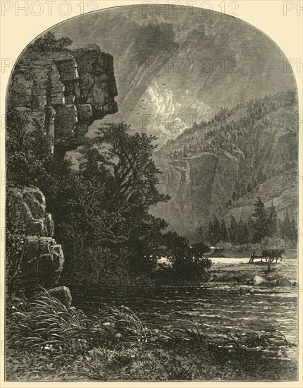 'Profile Rock', 1874.  Creator: W. J. Linton.