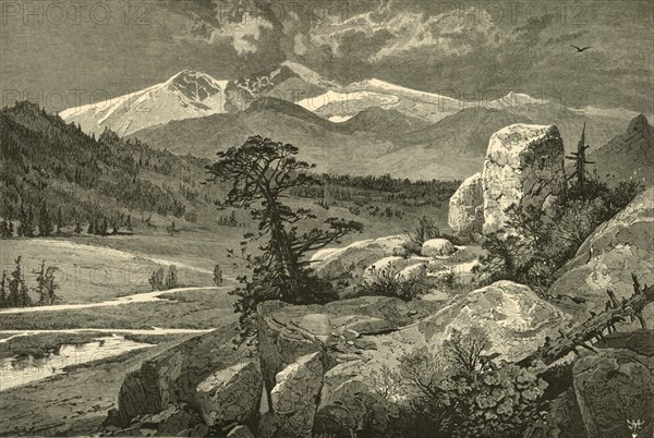 'Long's Peak, from Este's Park', 1874.  Creator: John Karst.