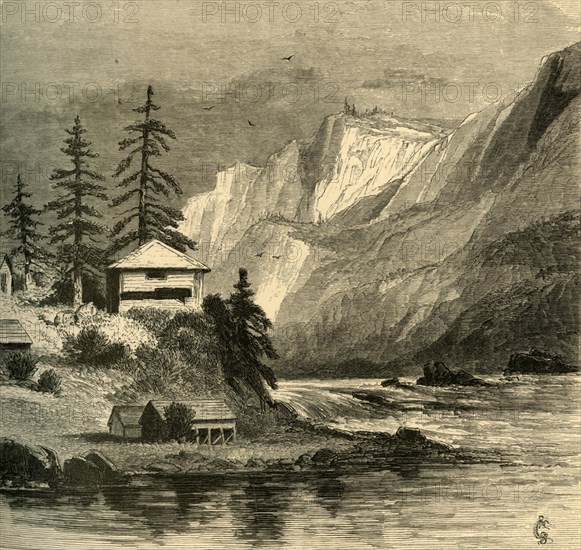 'Middle Block-house, Cascades', 1872. Creator: Robert Swain Gifford.