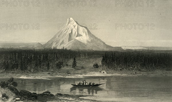 'Mount Hood, from the Columbia', 1872. Creator: Robert Hinshelwood.