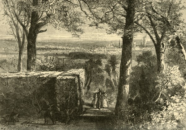 'View of Augusta, from Summerville', 1872.  Creator: Harry Fenn.