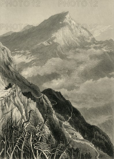 'The Mount Washington Road, (White Mountains)', 1872.  Creator: Samuel Valentine Hunt.