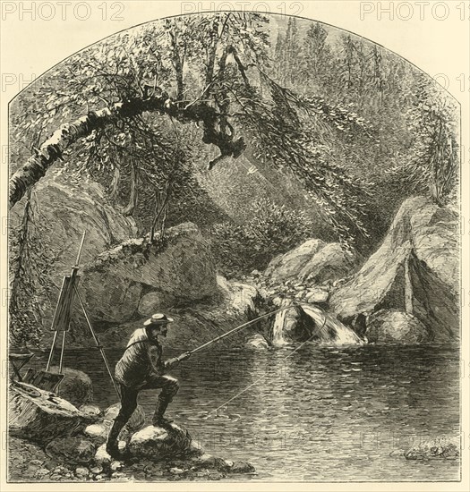 'Emerald Pool, Peabody-River Glen', 1872. Creator: Harry Fenn.