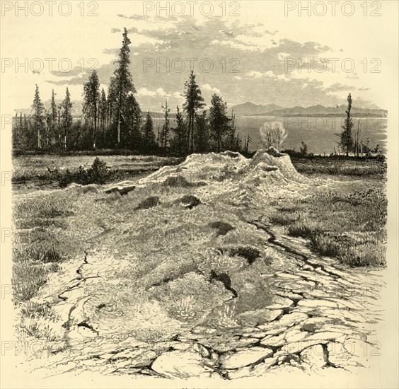 'Mud-Springs', 1872. Creator: John J. Harley.