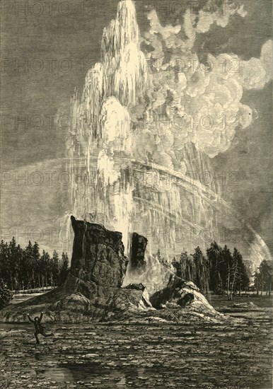 'The Giant Geyser', 1872.  Creator: W. J. Linton.