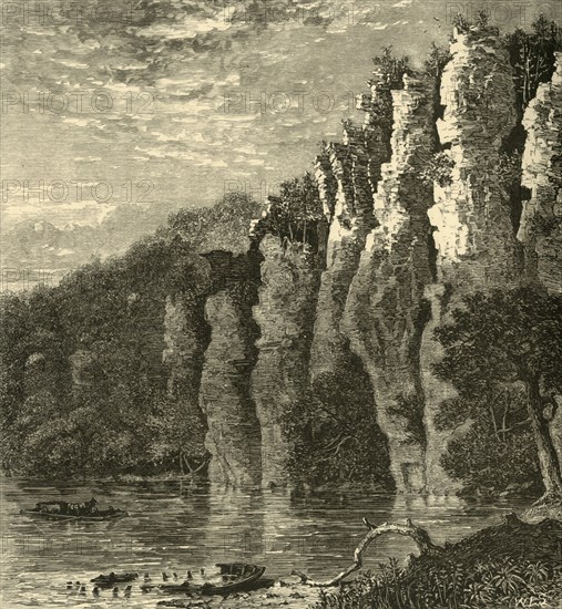 'Anvil Cliff', 1872.  Creator: William Ludwell Sheppard.