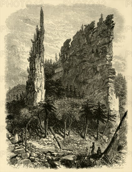'Karr's Pinnacles', 1872. Creator: William Ludwell Sheppard.