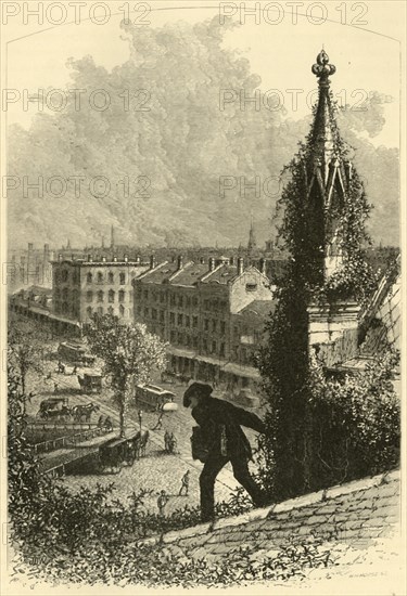 'Main Street, Buffalo, from St. Paul's Church', 1872.  Creator: W.H. Morse.