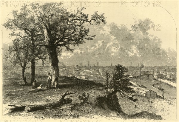 'Cleveland, from Scranton's Hill', 1872.  Creator: John J. Harley.