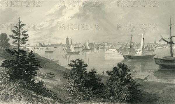 'The City of Detroit, (From Canada Shore)', 1872.  Creator: Robert Hinshelwood.