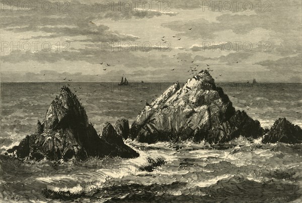 'Seal Rocks', 1872.  Creator: John Filmer.