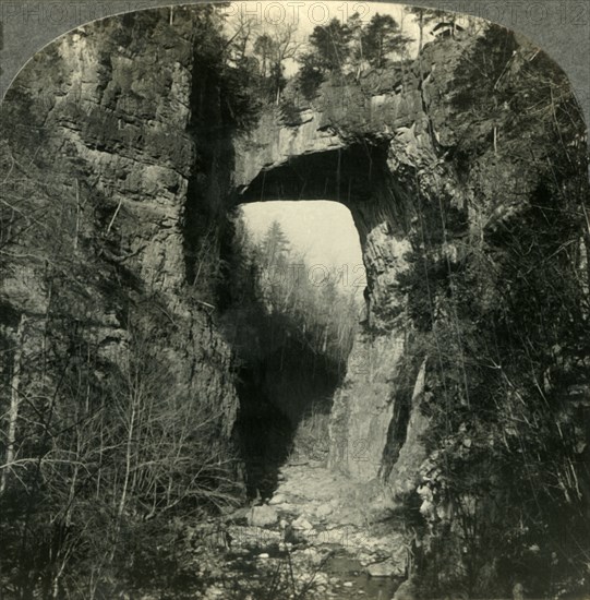 'One of Nature's Curiosities, the Natural Bridge in Virginia', c1930s. Creator: Unknown.