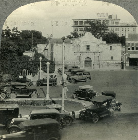 'The Famous Alamo Mission, San Antonio, Texas', c1930s. Creator: Unknown.