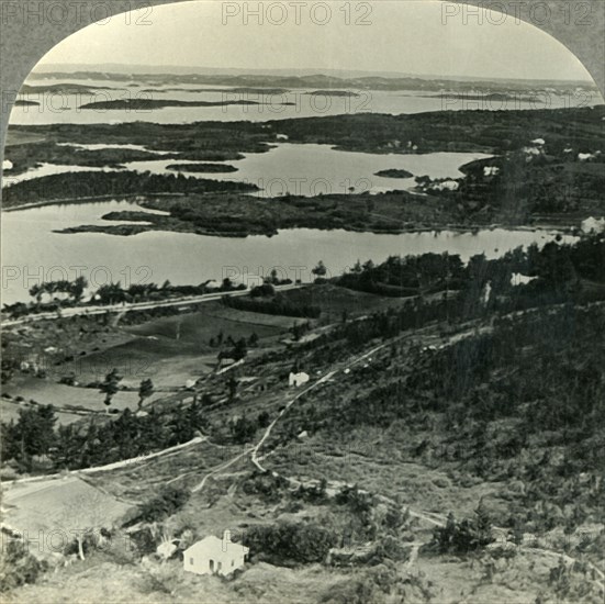 'Where It Is Always Summer - The Green Isles of Bermudas from the Lighthouse on Gibbs Hill', c1930s. Creator: Unknown.