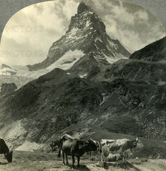 'The Majestic Pyramid of the Alps, the Matterhorn, Switzerland', c1930s. Creator: Unknown.