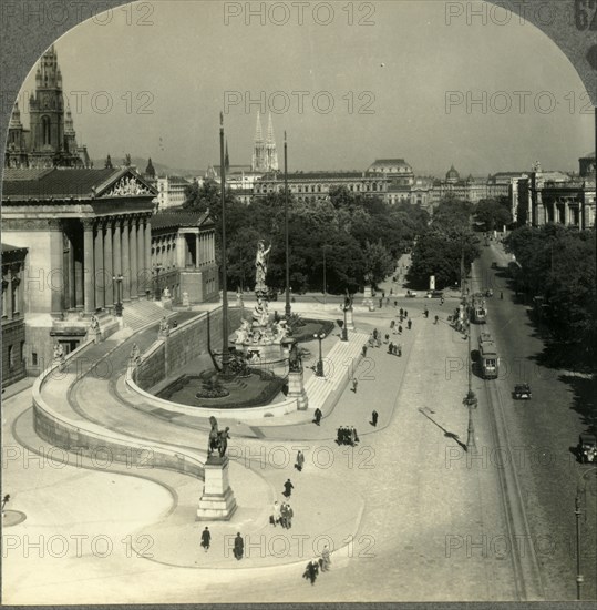 'The Franzens-Ring, Vienna - Regarded by Many as Architecturally "the Finest Street in Europe".', c1 Creator: Unknown.