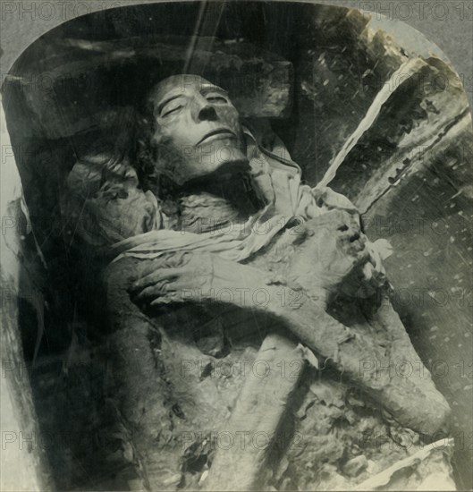 'The Body of Sethos I Who Lived in the 14th Century B.C., Cairo, Egypt', c1930s. Creator: Unknown.