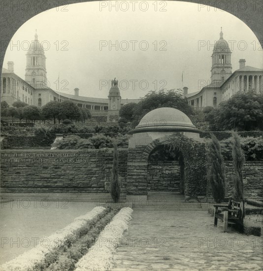 'The Beautiful Union Buildings and Gardens, Pretoria, Transvaal, Union of South Africa', c1930s. Creator: Unknown.