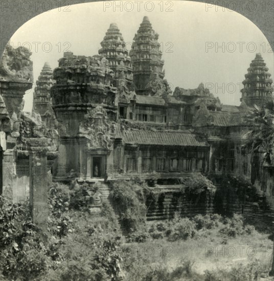 'The Ruins of Angkor Wat, the Best Preserved Example in the World of Khmer Architecture, Cambodia, F Creator: Unknown.