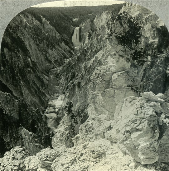 'The Grand Canyon of the Yellowstone, Yellowstone National Park, Wyoming', c1930s. Creator: Unknown.