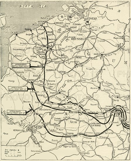 'The Steady Progress of the Allies' Advance', 1915. Creator: Unknown.