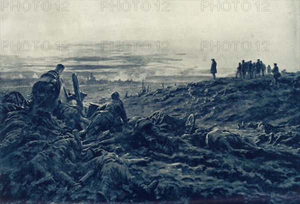 'Calm at Eventide: Commander-in-Chief Surveying the Field of Victory', 1916. Creator: Unknown.