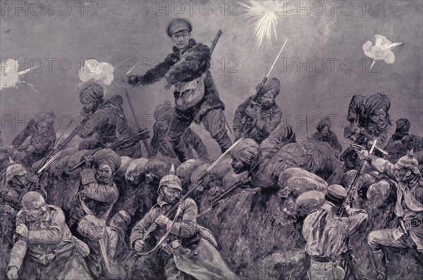 'Magnificent Charge of Indian Troops Against the German Trenches', 1916. Creator: Unknown.