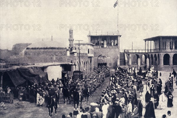 'The Union Jack Flying Over Bagdad', 1917. Creator: Unknown.