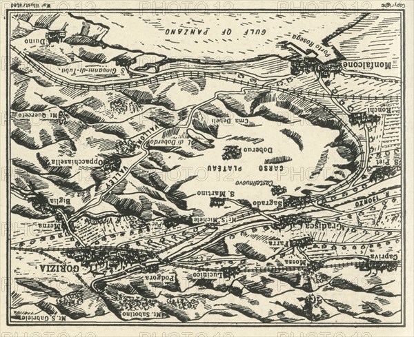 'Relief Map of Gorizia and the Carso Plateau', 1917. Creator: Unknown.