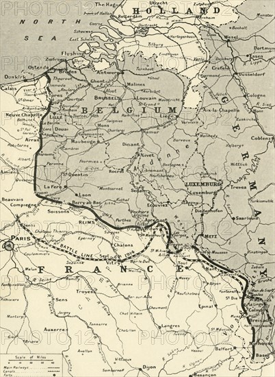 'The French Battle-Front in 1914 and 1915', 1916. Creator: Unknown.