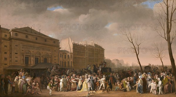 Carnival scene , 1832. Creator: Boilly, Louis-Léopold (1761-1845).