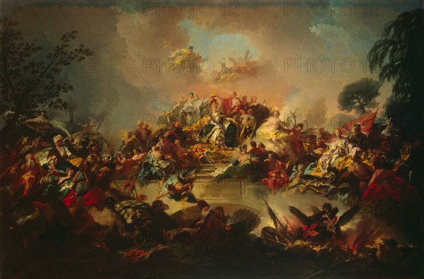 Apotheosis of the Reign of Catherine II, 1767. Creator: Guglielmi, Gregorio (1714-1773).