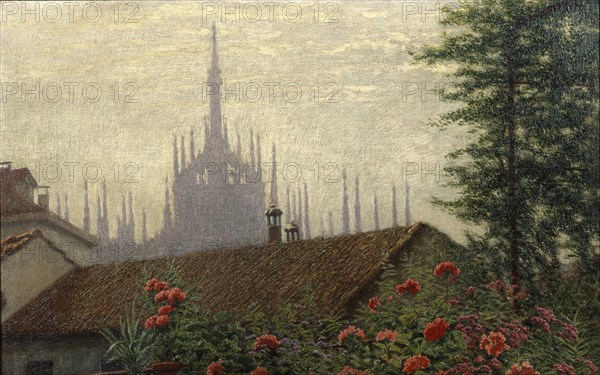 The Towers of the Duomo, 1900-1901. Creator: Morbelli, Angelo (1853-1919).