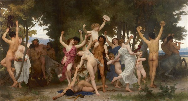 The youth of Bacchus (La jeunesse de Bacchus), 1884. Creator: Bouguereau, William-Adolphe (1825-1905).