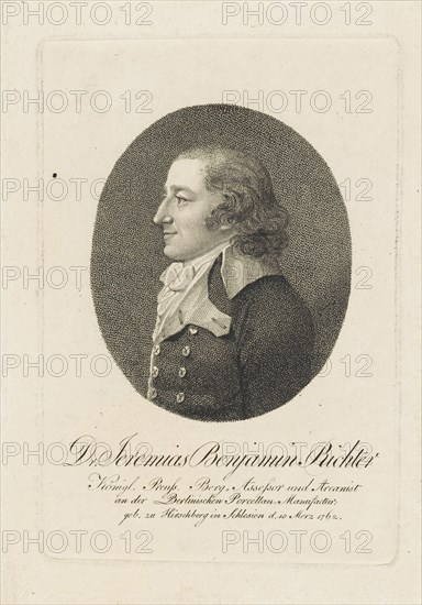 Jeremias Benjamin Richter (1762-1807), c. 1800. Creator: Anonymous.