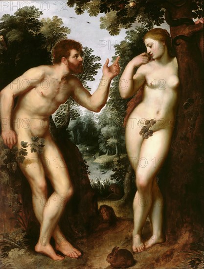 Adam and Eve, 1597-1600. Creator: Rubens, Pieter Paul (1577-1640).
