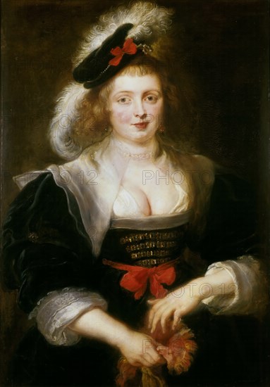 Hélène Fourment Putting on a Glove, ca 1631. Creator: Rubens, Pieter Paul (1577-1640).