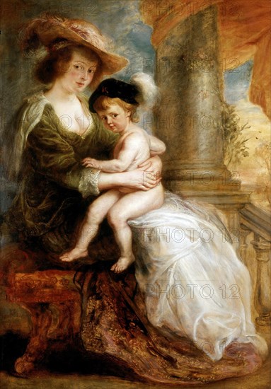 Hélène Fourment with her Son Francis , 1635. Creator: Rubens, Pieter Paul (1577-1640).