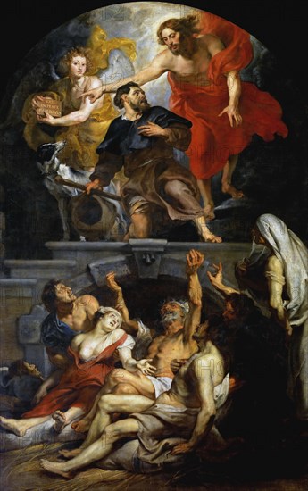 Christ appointing Saint Roch as patron saint of the plague victims, 1623-1626. Creator: Rubens, Pieter Paul (1577-1640).