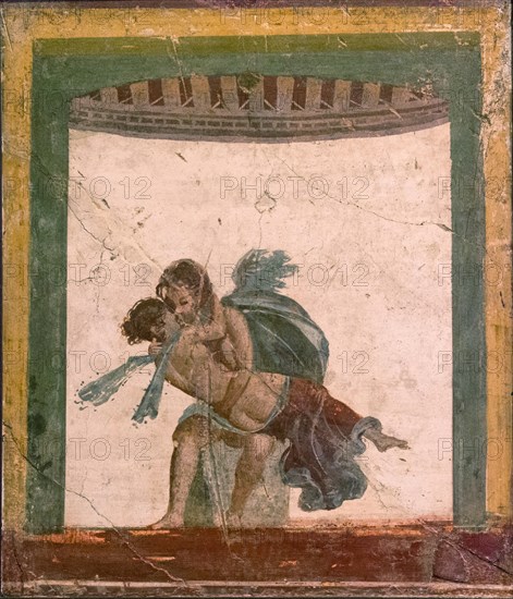 Amor and Psyche, 1st H. 1st cen. AD. Creator: Roman-Pompeian wall painting.