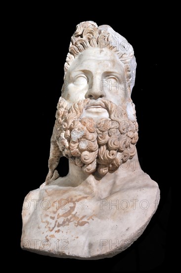 Bust of Jupiter, 1st century. Creator: Art of Ancient Rome, Classical sculpture .